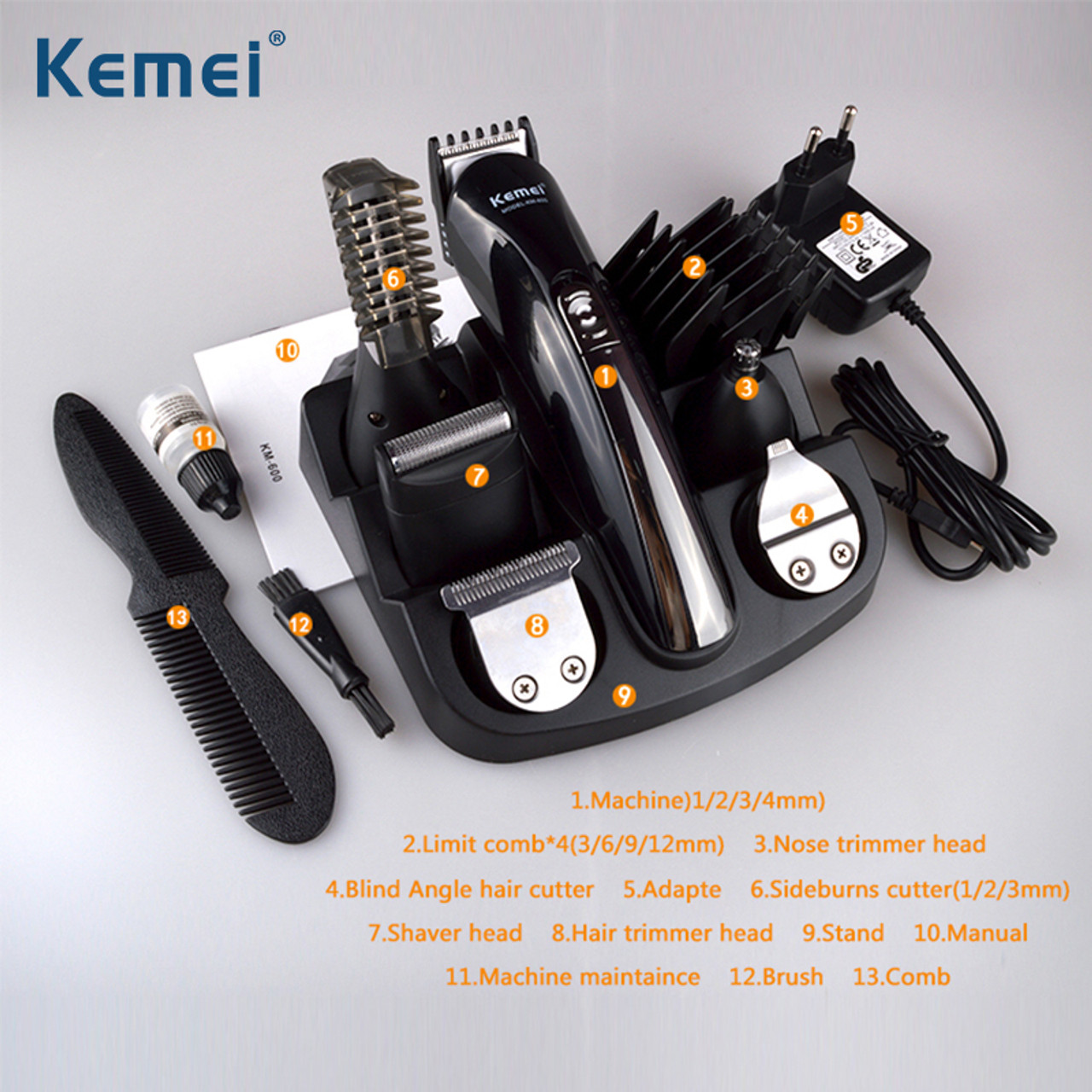 kemei 6 in 1