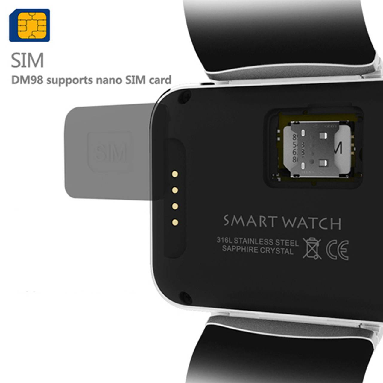 Smart Android phone Watch LEM4 PRO DM98 DM99, Mobile Phones & Gadgets,  Wearables & Smart Watches on Carousell