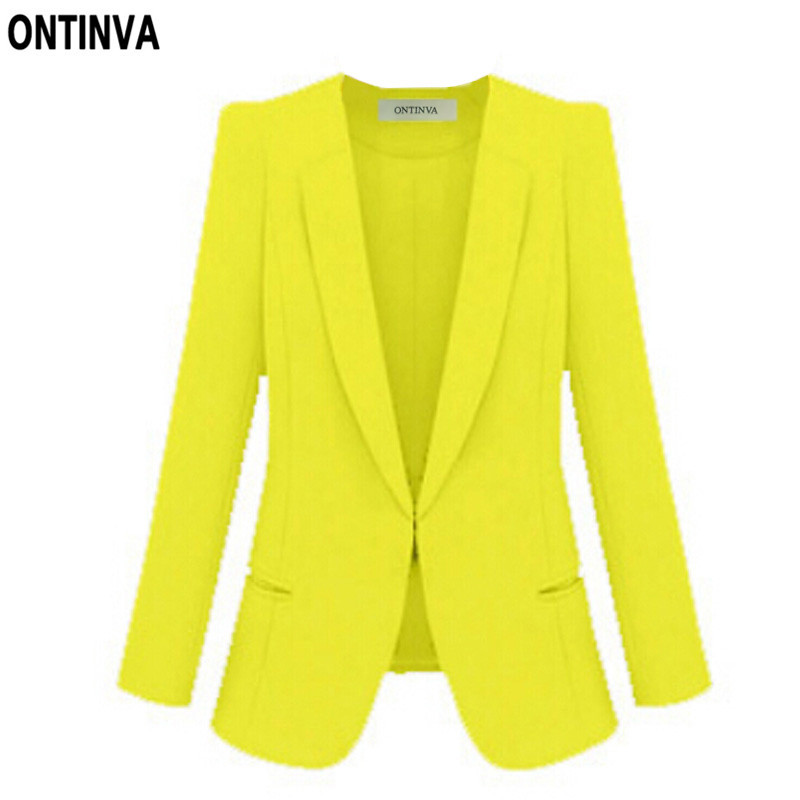 yellow blazer womens