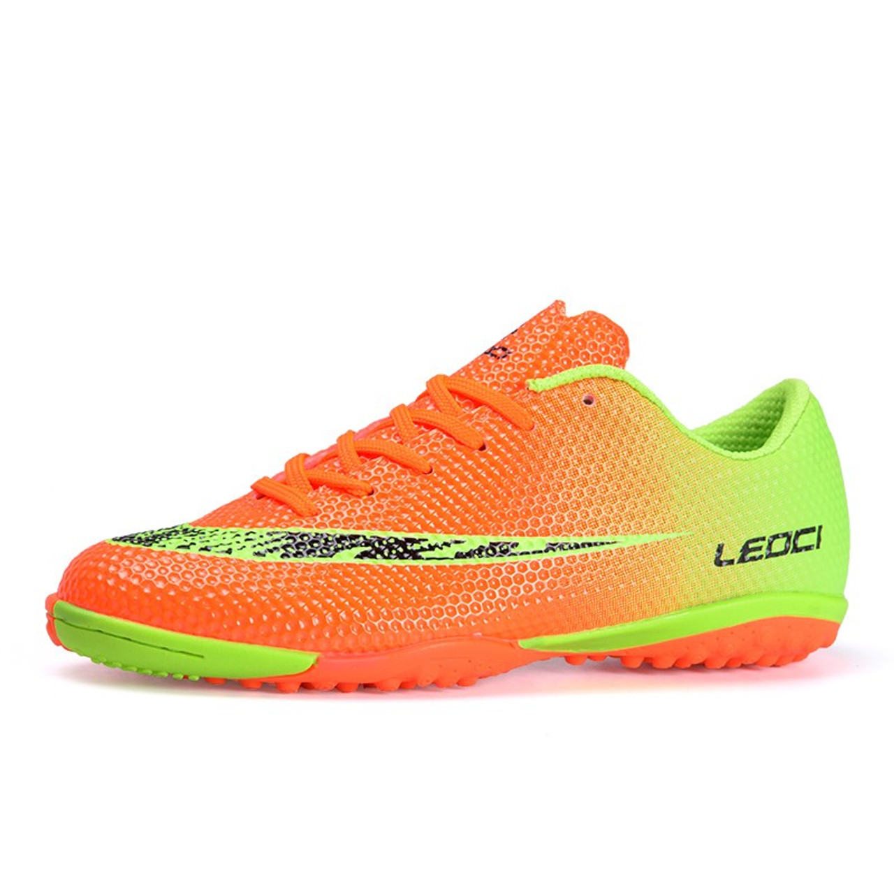 LEOCI Boy Kids Men Soccer Cleats Shoes 