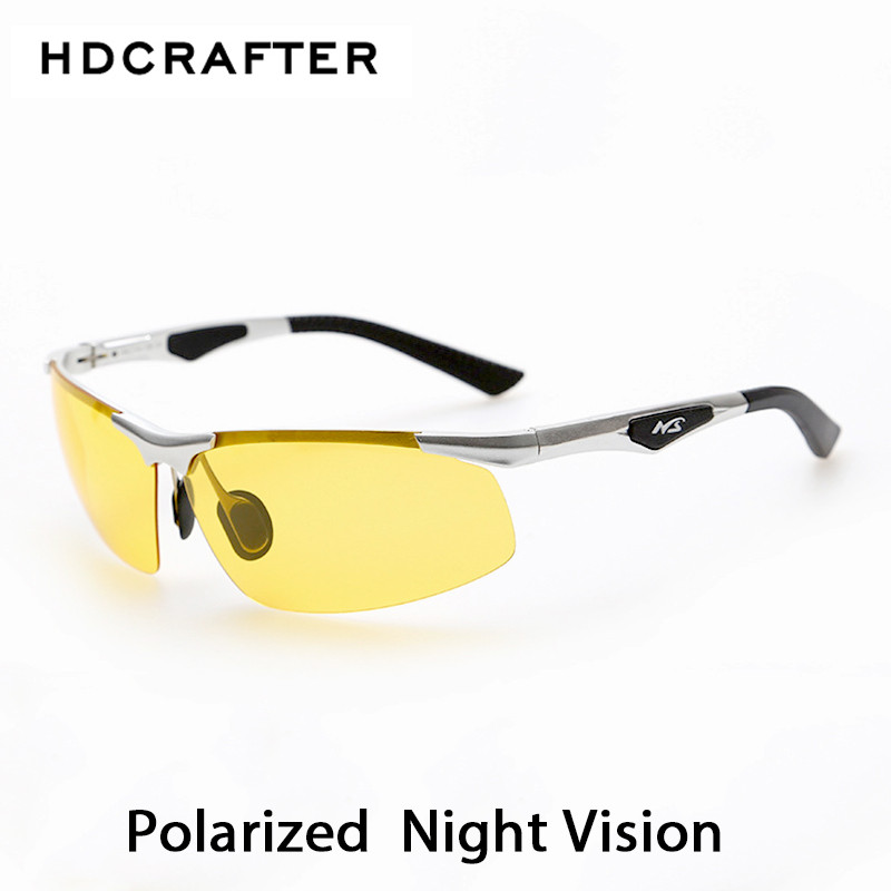 night driving vision anti glare yellow lens glasses