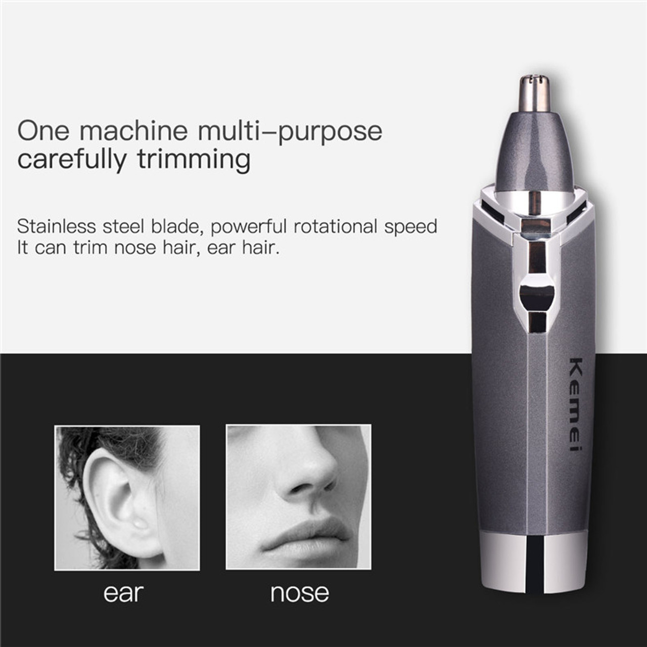 Kemei 4 Blade Electric Shaver 1 5hours Quick Charge Washable