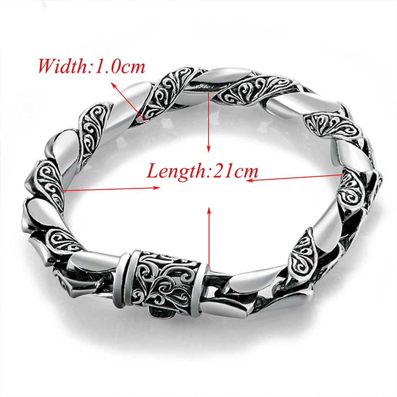 silver bracelet for men