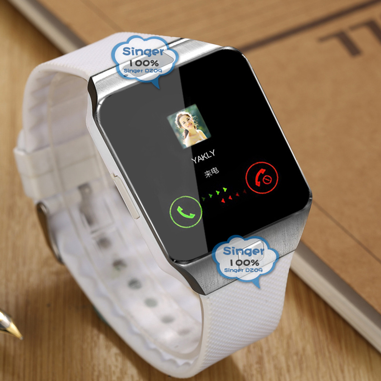 dz09 smartwatch white