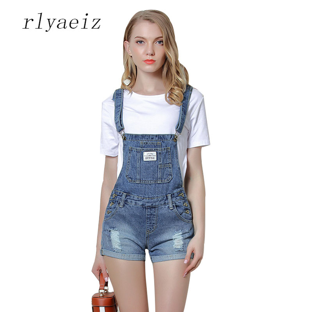 female jean jumpsuits