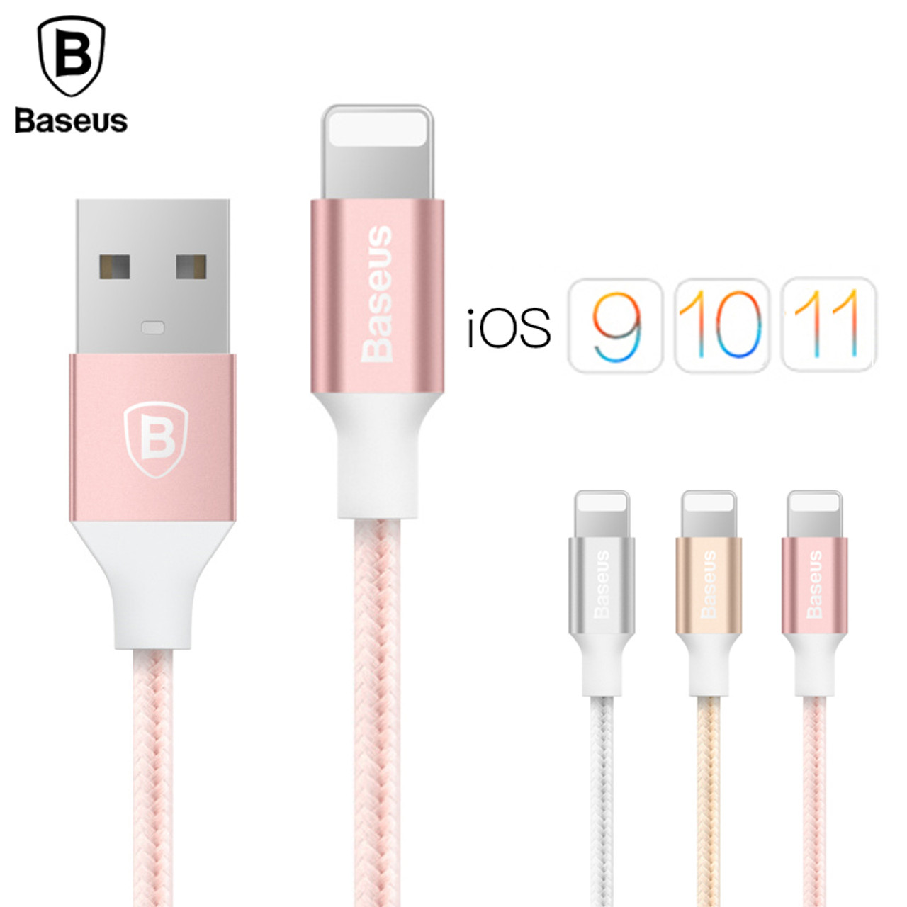 baseus usb cable for iphone x 8 5 5s 6s 6 7 mobile phone 2a fast charging cable data sync charger cable wire for ios 8 9 10 11