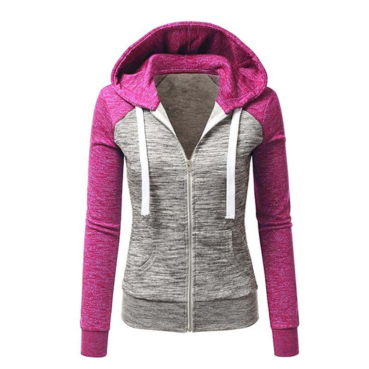 ladies zipper sweatshirt