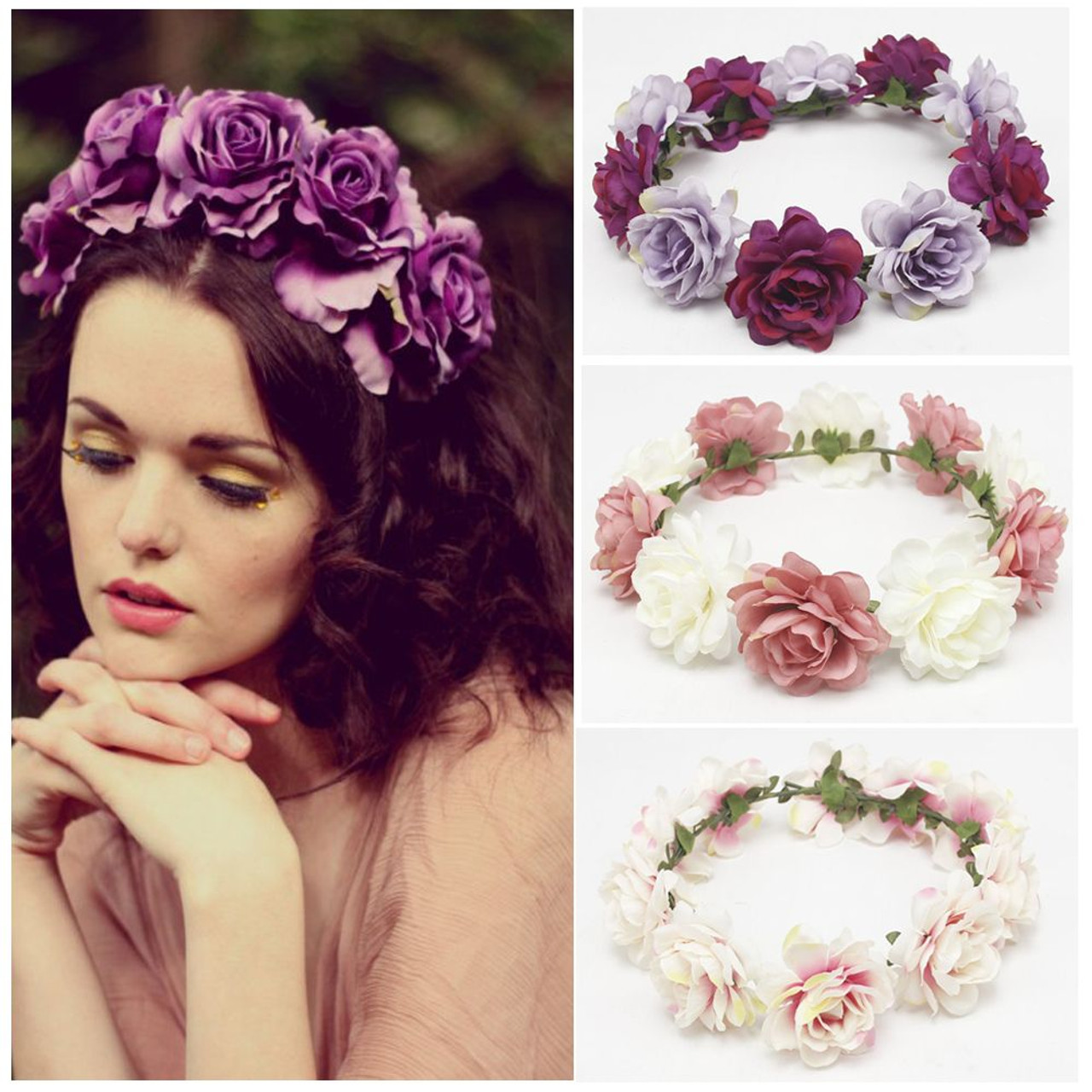 flower wreath headband