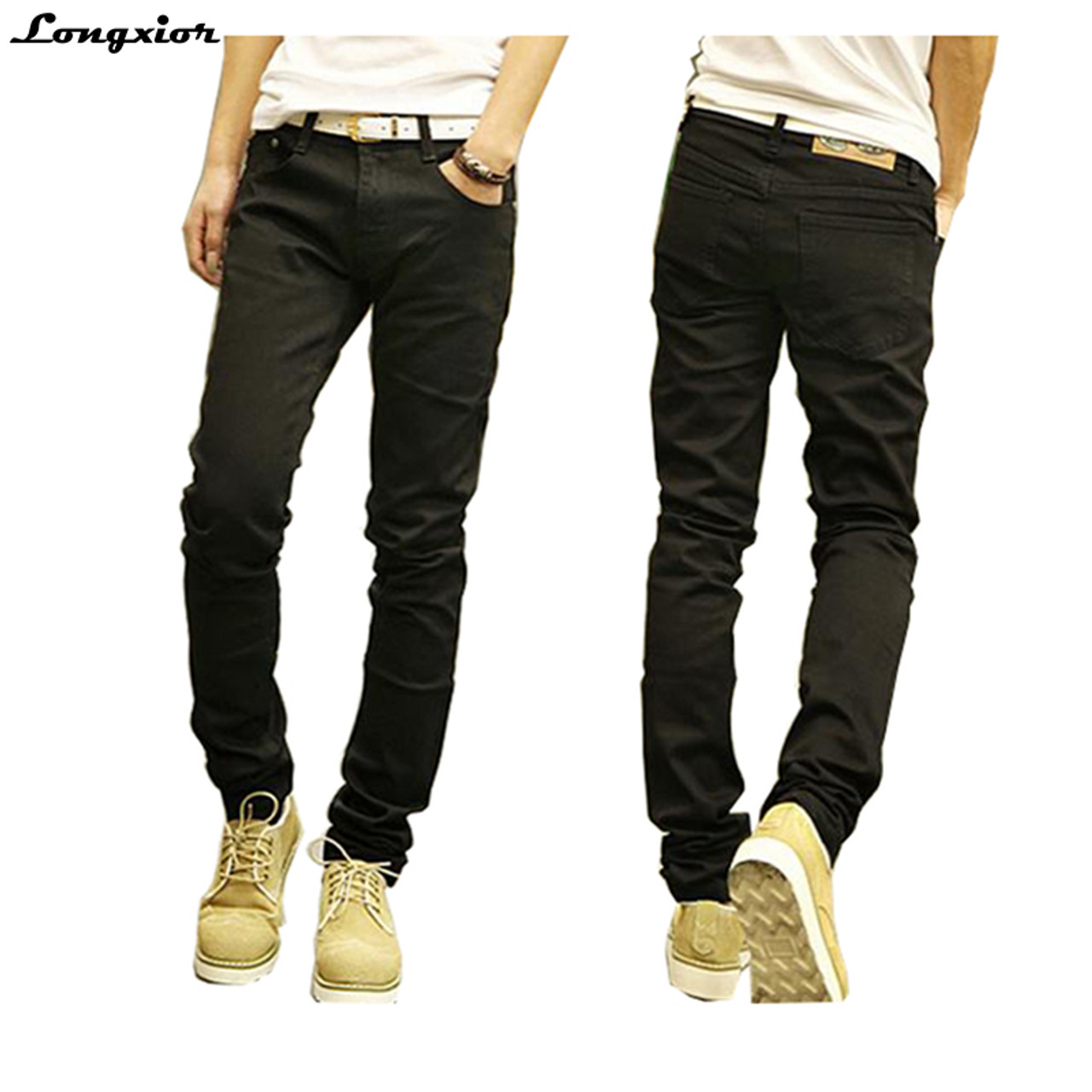 slim straight denim jeans