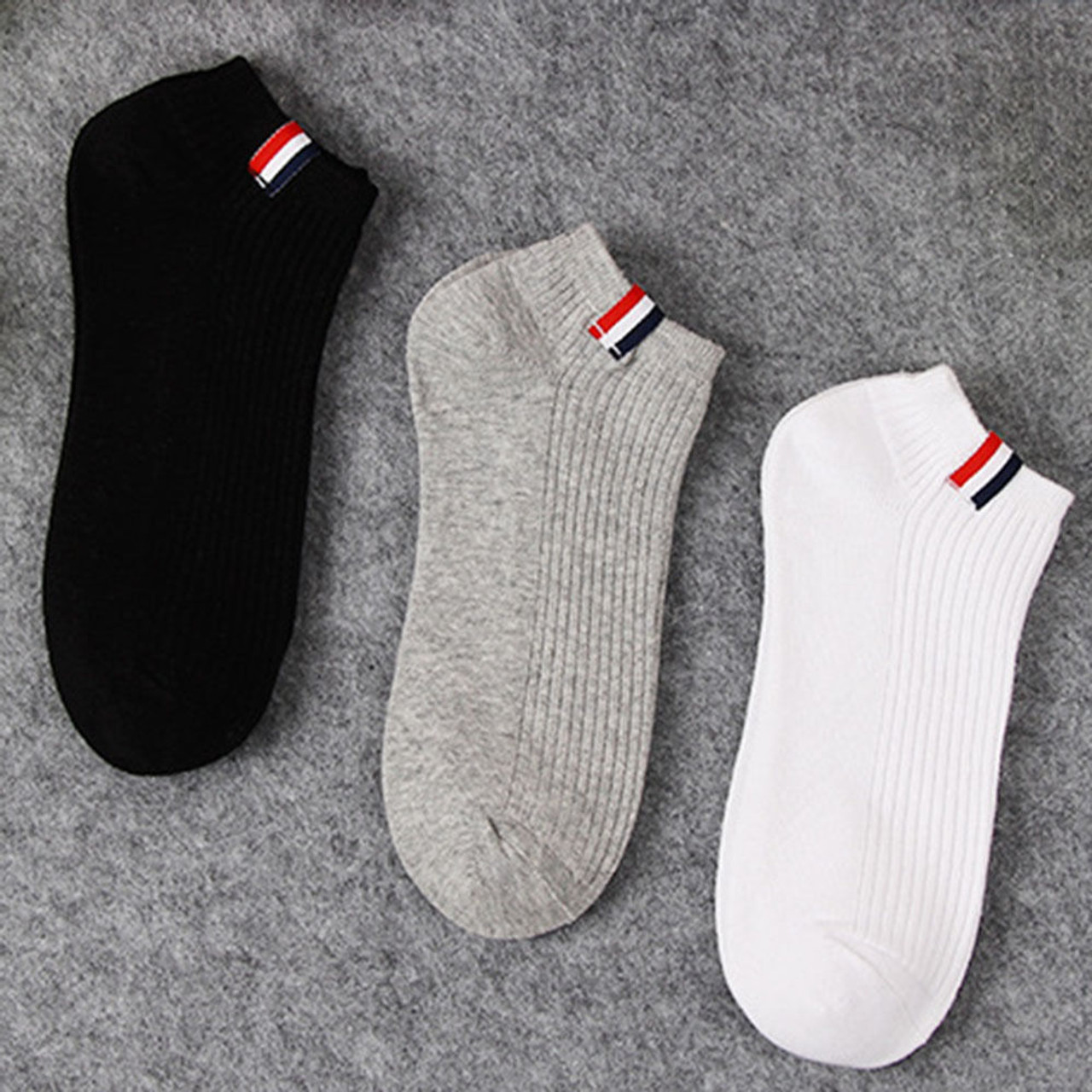 mens black cotton ankle socks