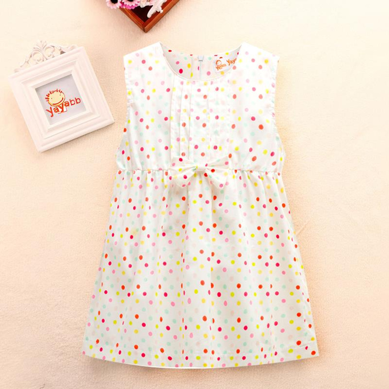 2018 New Summer Brand Baby Girls Dresses Cotton Sleeveless Baby Dress Casual Newborn Princess Clothing Bow Infant Costume Onshopdeals Com