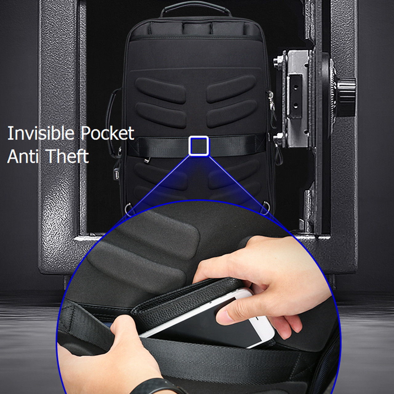 bopai anti theft backpack