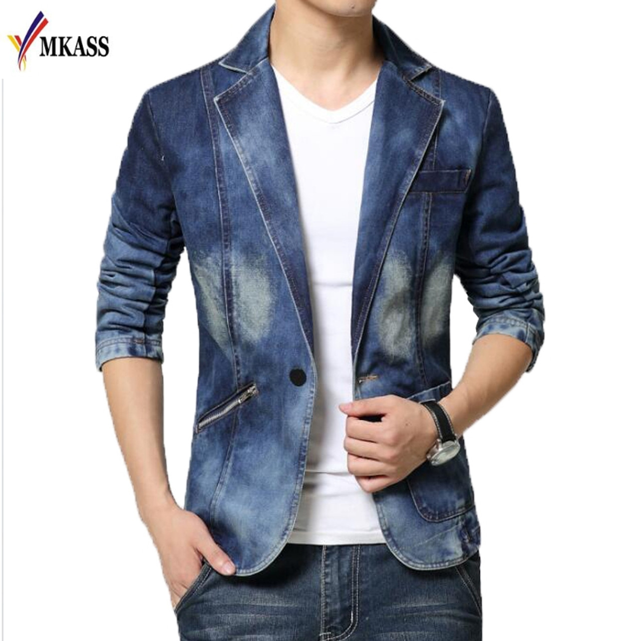 denim blazer mens