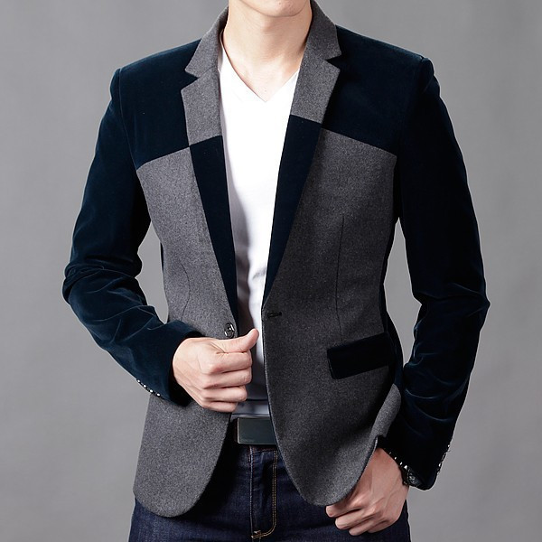 red crushed velvet blazer