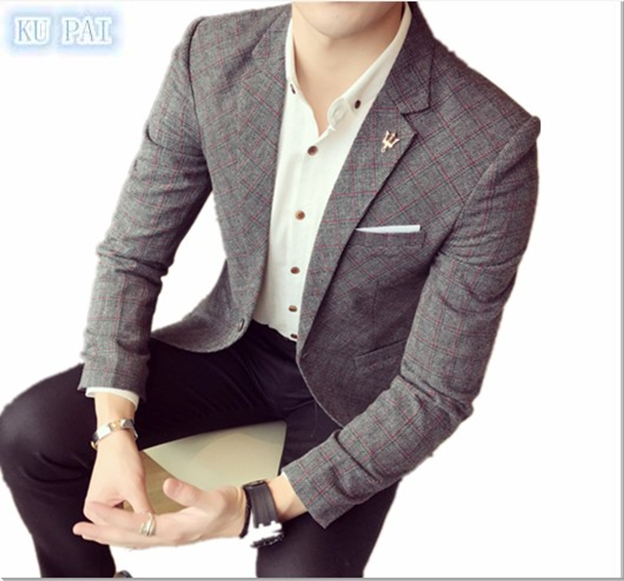 2017 spring men's high-end casual suits 