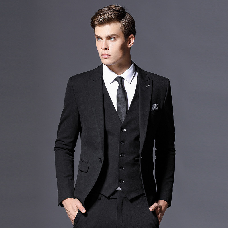 Mens Suit Jacket Formal Business Blazer 