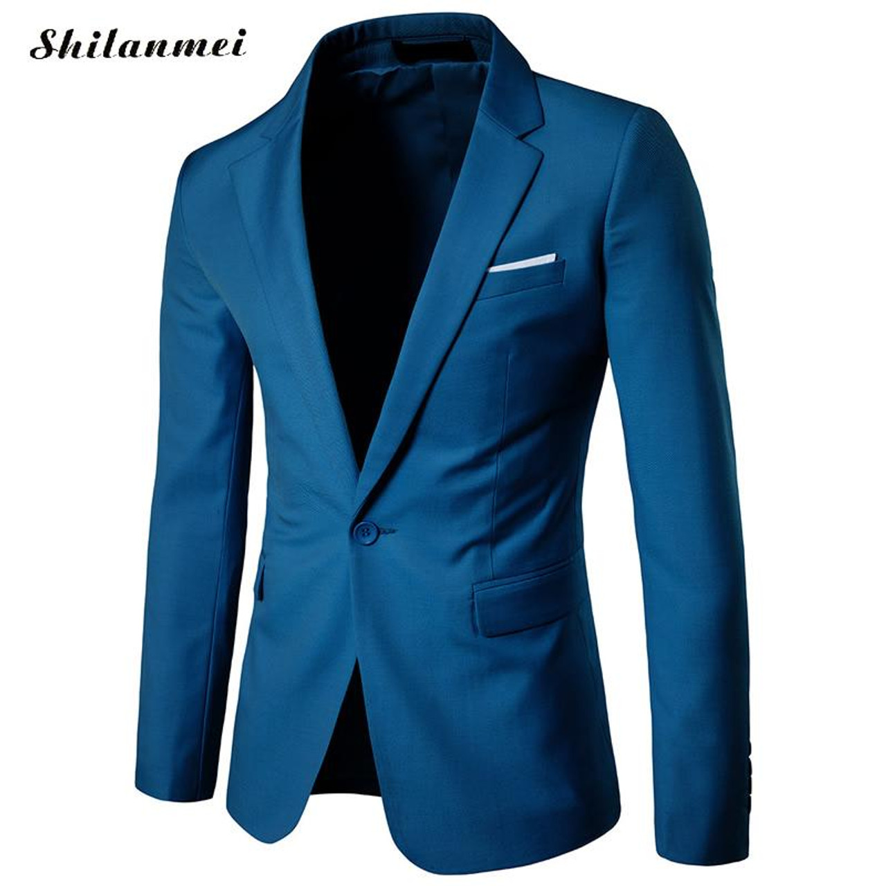 2017 New Fashion Mens Blazer Casual Suits Slim Fit Suit Jacket Men Veste Homme Costume Cotton Masculin Blazer Jacket Plus Size Onshopdeals Com