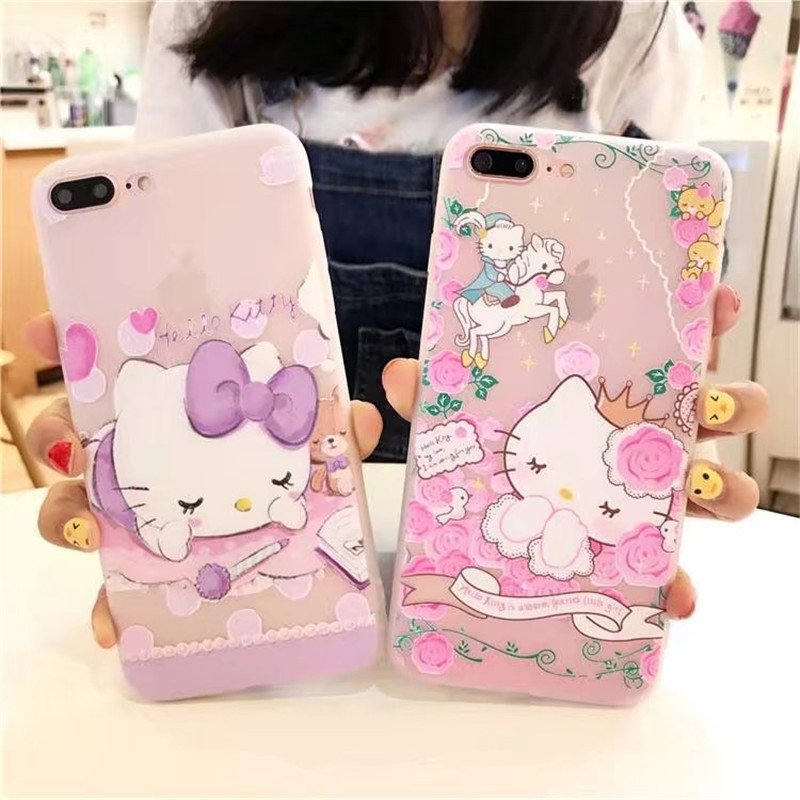 Sfor Iphone 8 Luxury 3d Cartoon Phone Case For Iphone 6 6s Plus Case Hello Kitty Cute Tpu Soft Silicone Cover For Iphone 7 Plus Onshopdeals Com