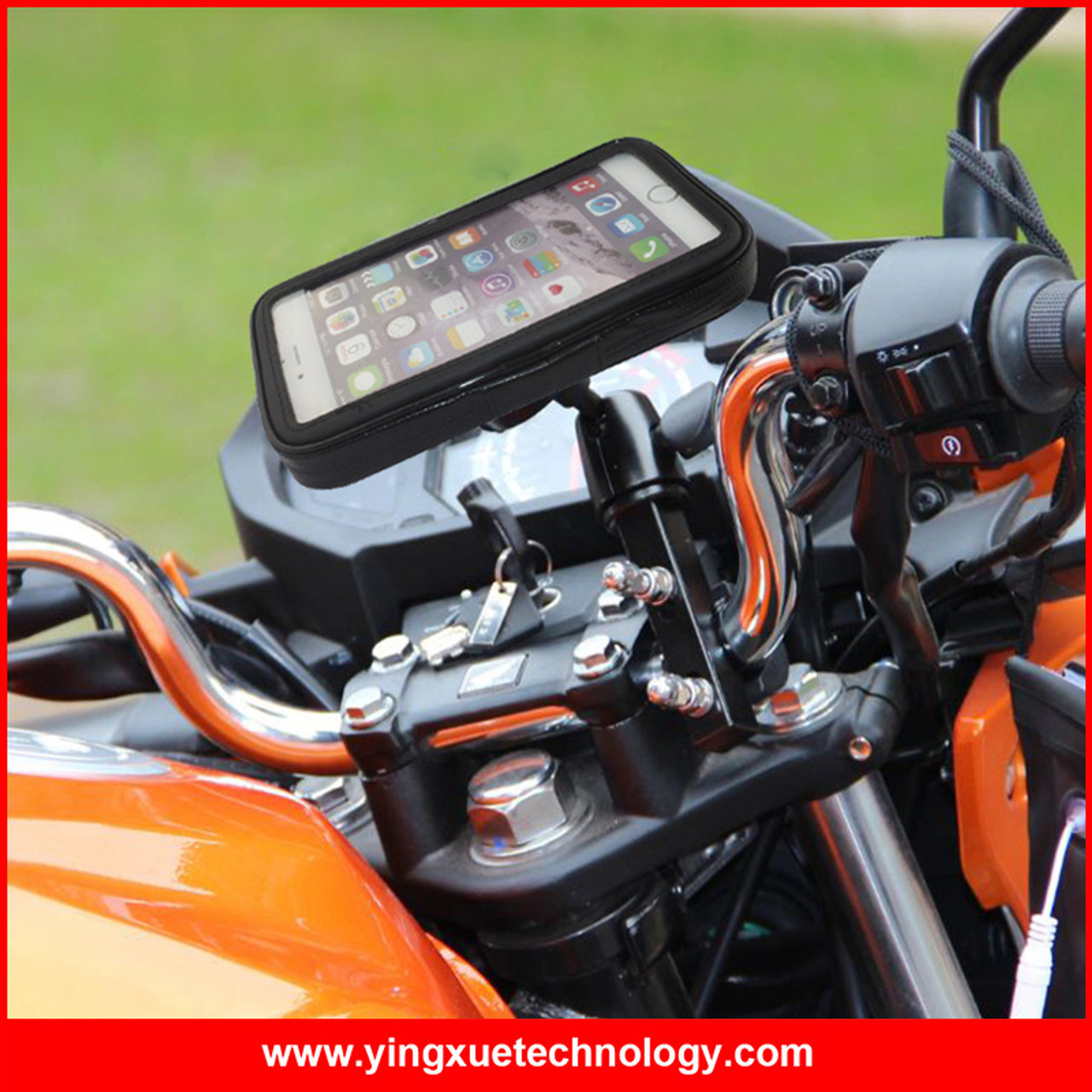 motorcycle handlebar phone holder