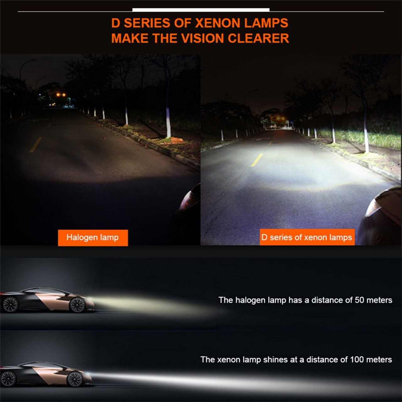 HID Xenon Headlight Bulb 4300k White D2R Fits Nissan RTD2RDB43x1NI