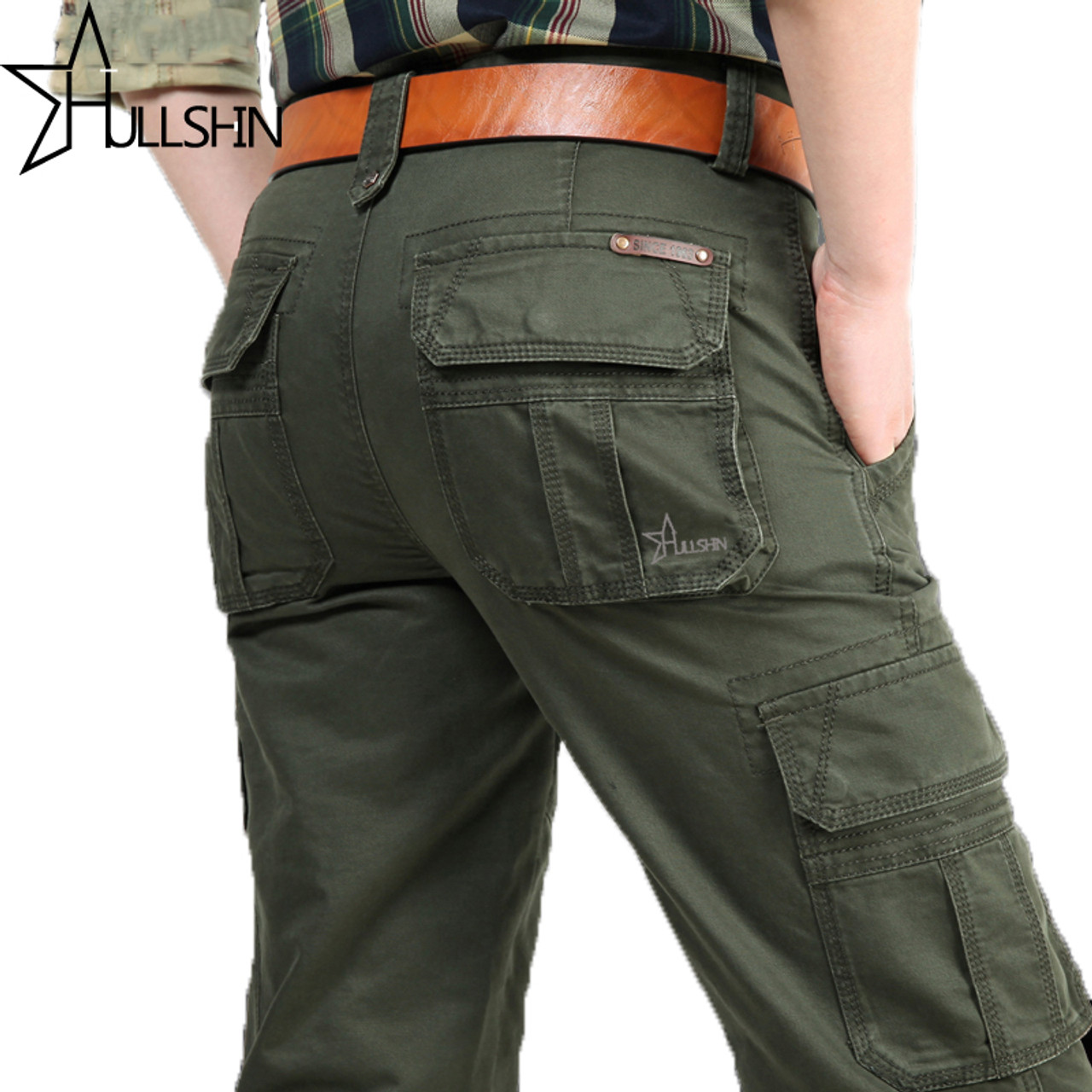 Men Cotton Military Cargo Pants Camouflage Army Trousers Cargo Pants