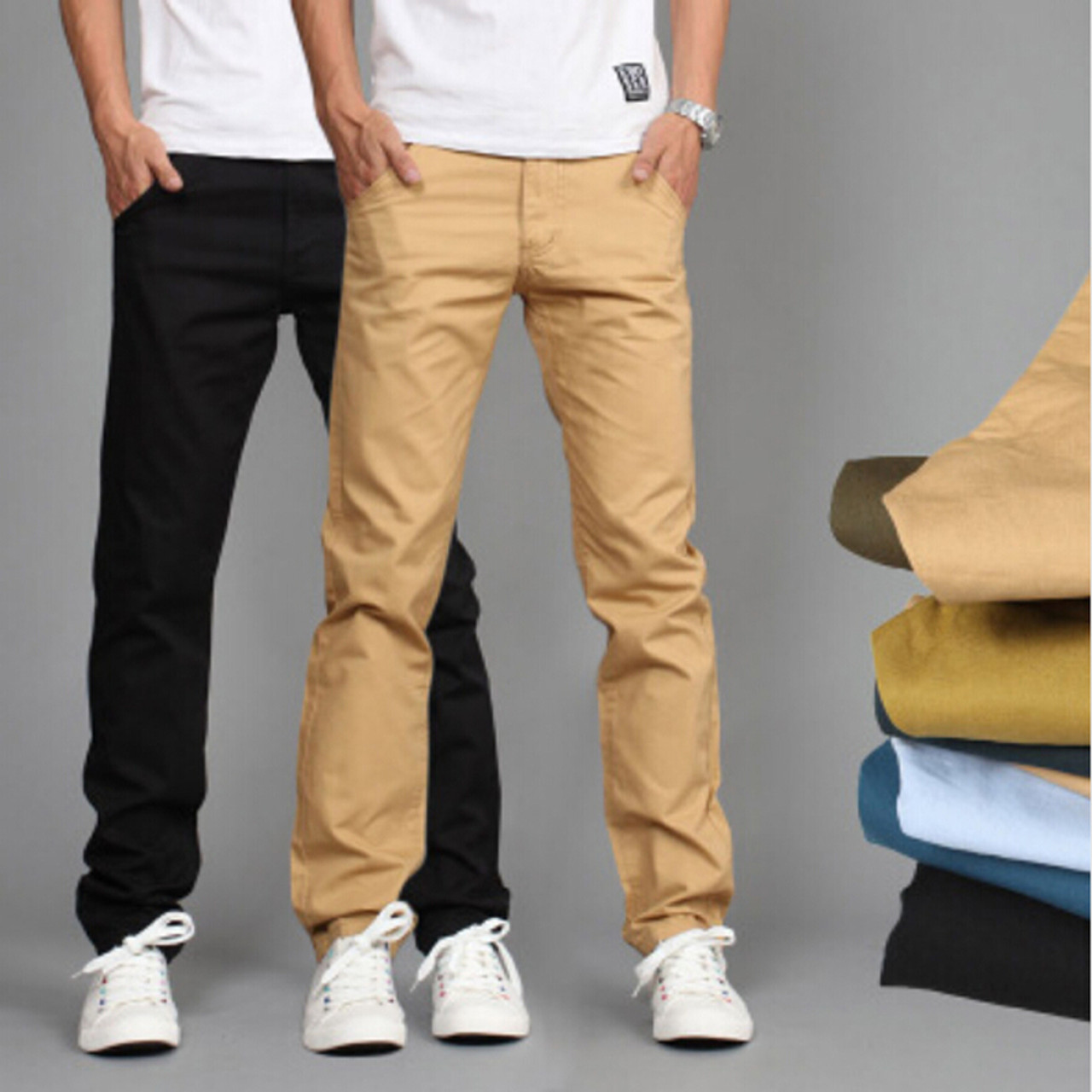 Mens Corduroy Cord Trousers Formal Pants Smart Casual Cotton Trousers | eBay
