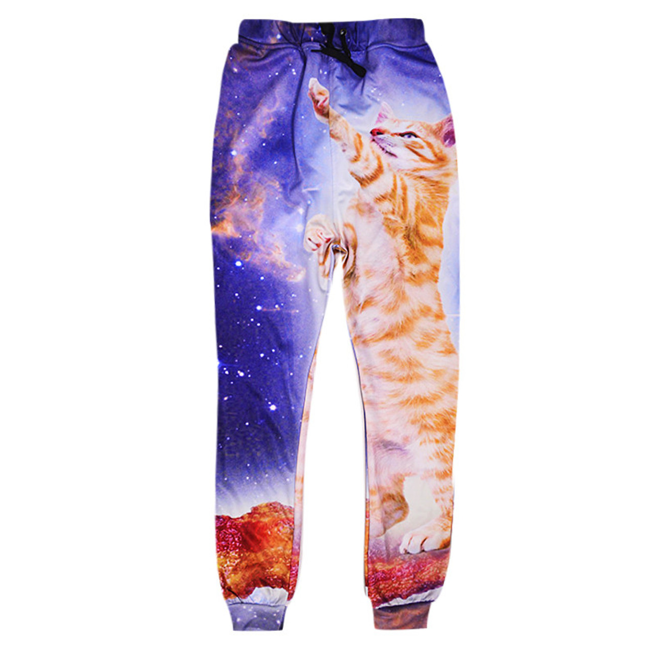 galaxy print joggers