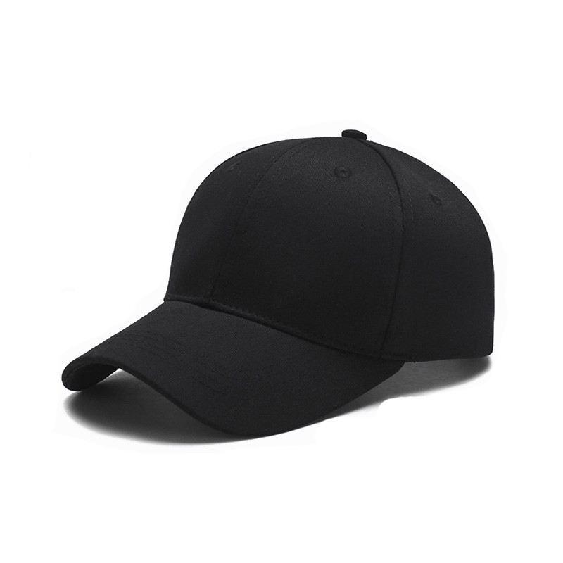 2018 Black Cap Solid Color Baseball Cap 