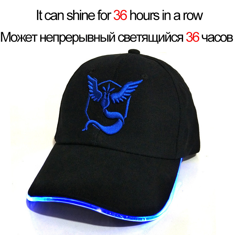 2018 New LED Light Pokemon Go Cap Hat 