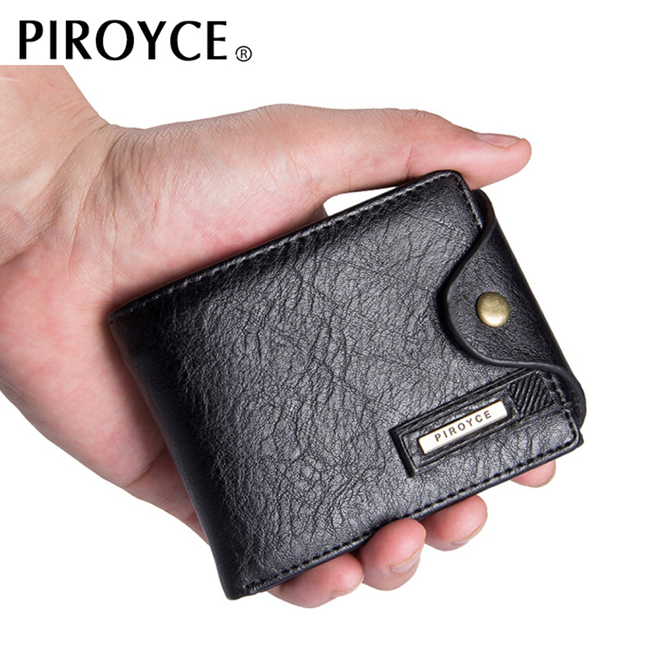 Contacts Men RFID Genuine Leather Magic Wallet Slim Purse 8 Credit Card  Holder | eBay