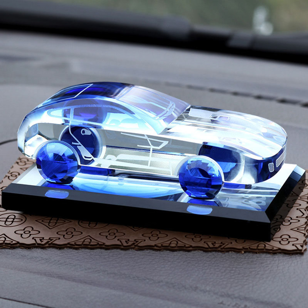 Luxury Car Dashboard Perfume Ornaments Auto Interior Accessories Decoration  Replica Crystal For Ferrari And Other All Cars 