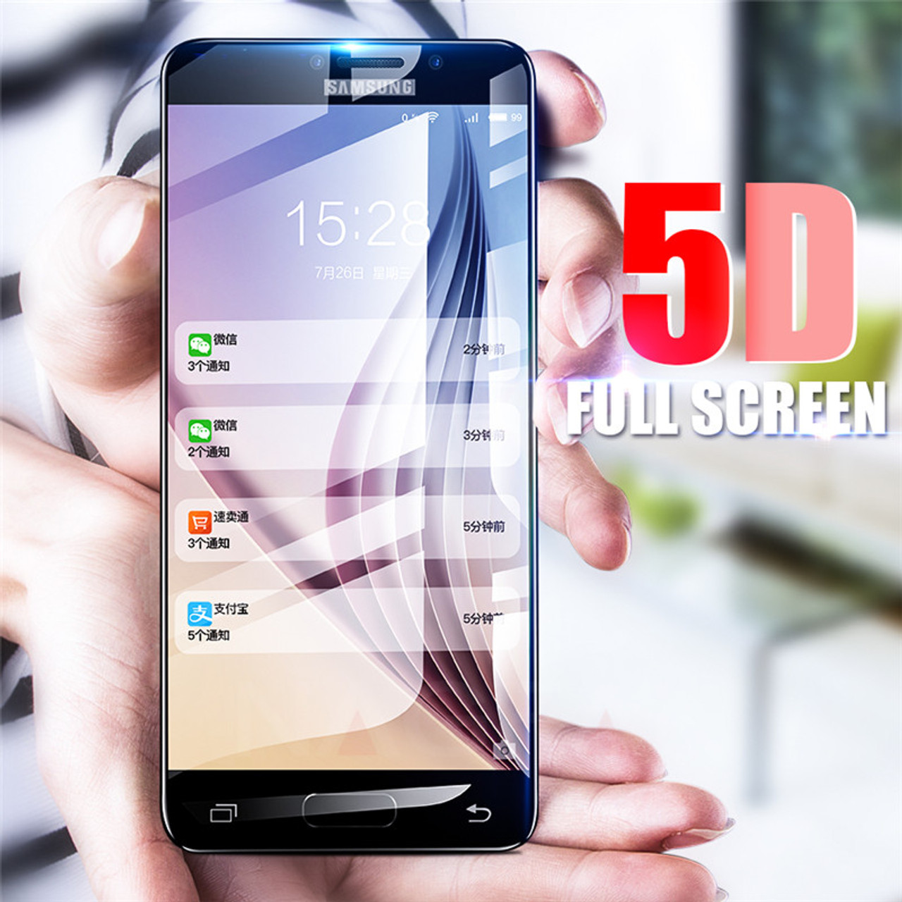 Nagfak 5d Full Cover Protective Glass For Samsung Galaxy A3 17 A5 Screen Protector For Samsung A8 Plus 18 Tempered Glass Onshopdeals Com