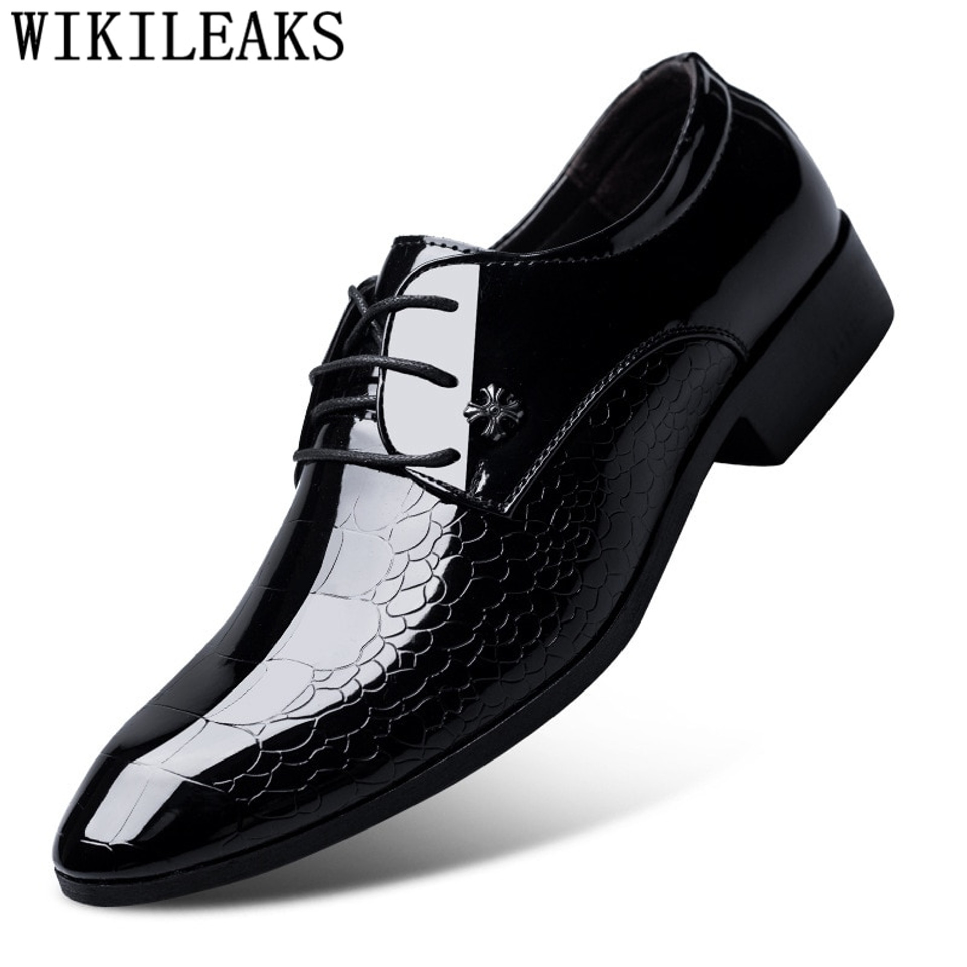 black designer formal oxford shoes for men wedding shoes leather italy ...