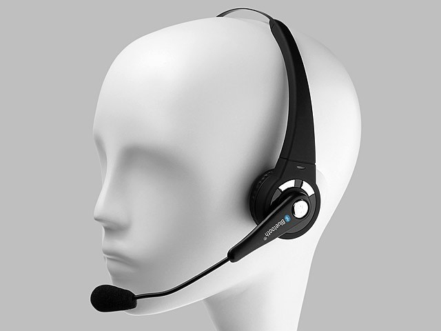 Mono Wireless Bluetooth Headset Headphones Multipoint Noise Canceling