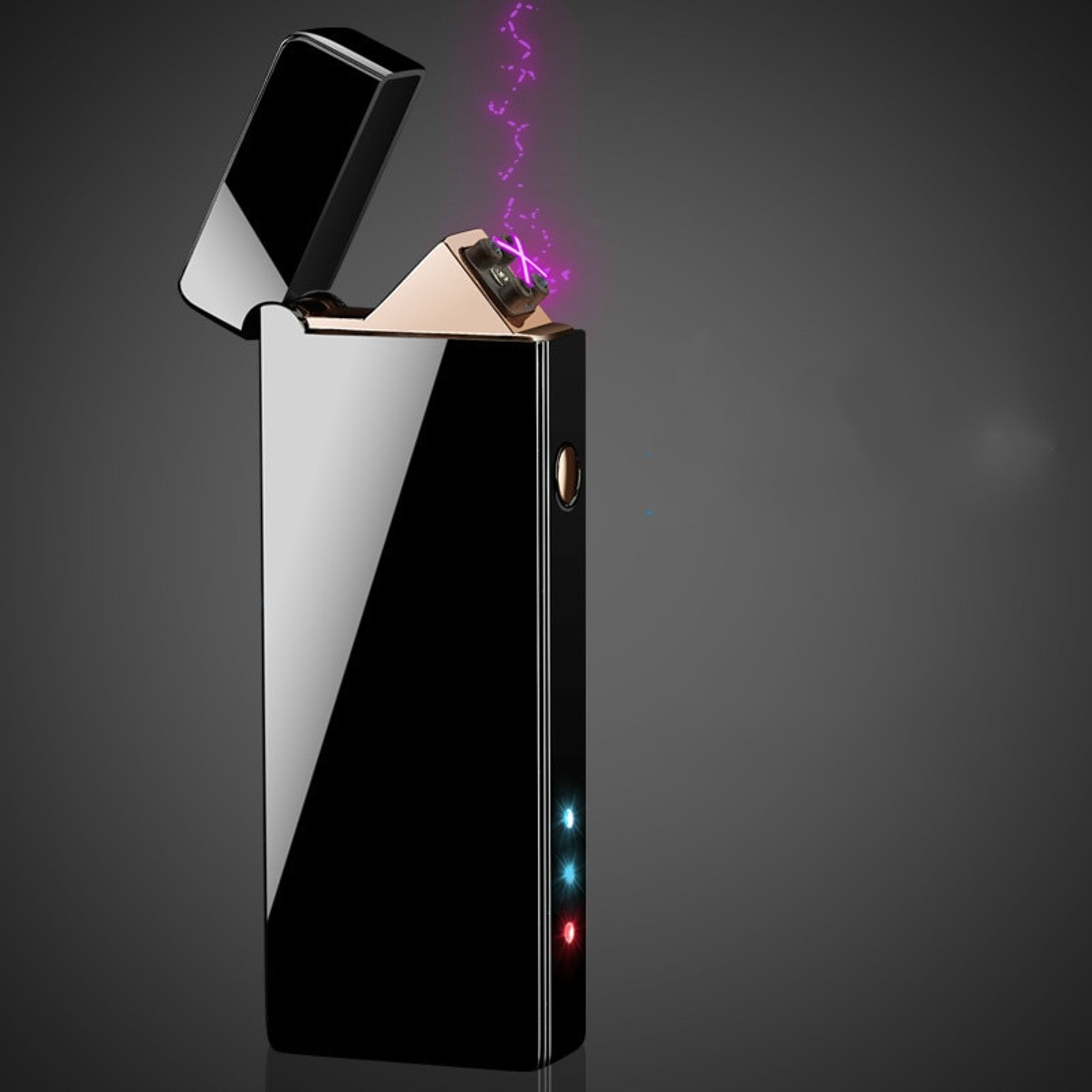 New Double Arc Plasma Cigarettes Lighter Windproof Rechargeable Electric Metal Pulse Flameless