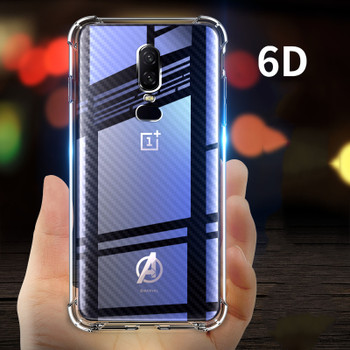 Military Protection TPU Cover For Oneplus 6 Case [Air Cushion] Shockproof Soft One Plus 6 Oneplus6 Transparent Phone Cases
