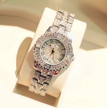 2017 New Women Rhinestone Watches Lady Dress Women watch Diamond Luxury brand Bracelet Wristwatch ladies Crystal Quartz Clocks