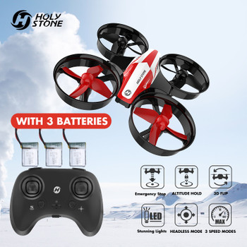Holy Stone HS210 Mini RC Drone Quadcopters 3pc 220mAh Batteries Headless Mode One Key Return Auto Hovering 3D Flip VS JJRC H36