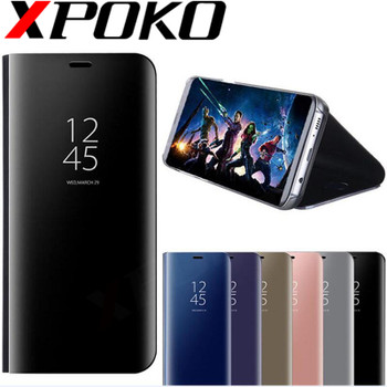 XPOKO Smart View Case For Xiaomi Mi 6X 6 8 SE A1 Note 3 Flip Stand Case For Xiaomi Redmi 4A 6A Note 4 4X 5A 5 Plus Mirror Cover