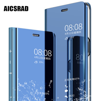 Mirror Flip Clear View Case For Xiaomi Redmi 5 Plus 4X Note 4X 3 5A Phone Stand Smart Cover For Xiaomi Mi A1 Mix 2 mi 5C 5X 6