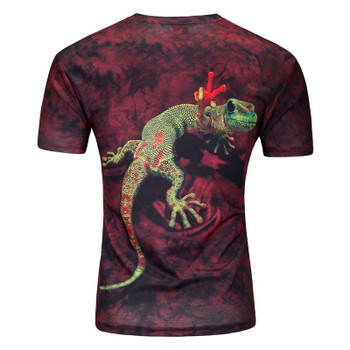 3D Men T Shirts Animal Short Sleeves Cotton O-Neck Groot Tiedye Personalized Tshirt Water Printed Teet shirt Men Clothes t shirt