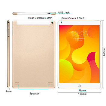 10.1 Inch Tablet PC phone Call Android 7.0  Tablet pc Octa Core MT8752 RAM 4GB ROM 32GB 64GB 5.0 MP IPS Smart Computer 