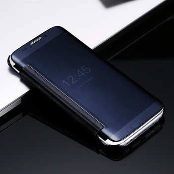 FLOVEME Phone Bag Case For Samsung Galaxy S7 Edge Mirror Plating Flip Case For Samsung S7 Edge Galaxy S8 Plus Ultra Thin Cover 