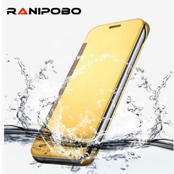 Fashion Flip Mirror Case For Samsung Galaxy S7 S7edge PC Cover Protector Shell View Window Clear for Galaxy S7 Cover