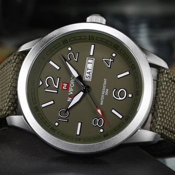 NAVIFORCE Sports Men Watch Army Military Mens Wristwatch Week Display Fashion Casual Camping Male Clock Saat Relogio Masculino
