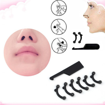 6PCS/Set 3 Sizes Beauty Nose Up Lifting Bridge Shaper Massage Tool No Pain Nose Shaping Clip Clipper Women Girl Massager