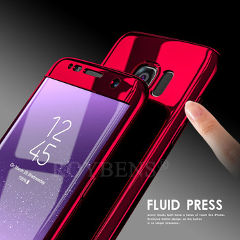 For Samsung Galaxy S7 Edge Case Roybens Luxury Ultra Thin Bling Mirror 360 Full Protection Cover For Galaxy S7 Case 2 in 1 Armor