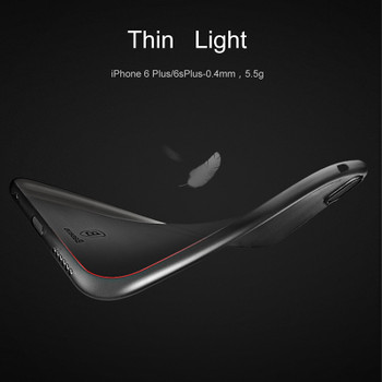 Baseus Luxury Matte Silicone Cover For iPhone 6 6s plus 7 plus 8 plus X case Ultra Thin Anti-knock protector case Coque Fundas