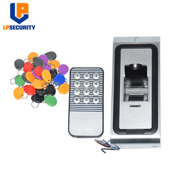 10 tags Standalone Metal Case Door lock Biometric Fingerprint Access Control system RFID 125KHZ WG26 output Reader 500users