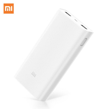 Original Xiaomi Power Bank 20000mAh 2C Portable Charger Support QC3.0 Dual USB Mi External Battery Bank 20000 for Mobile Phones